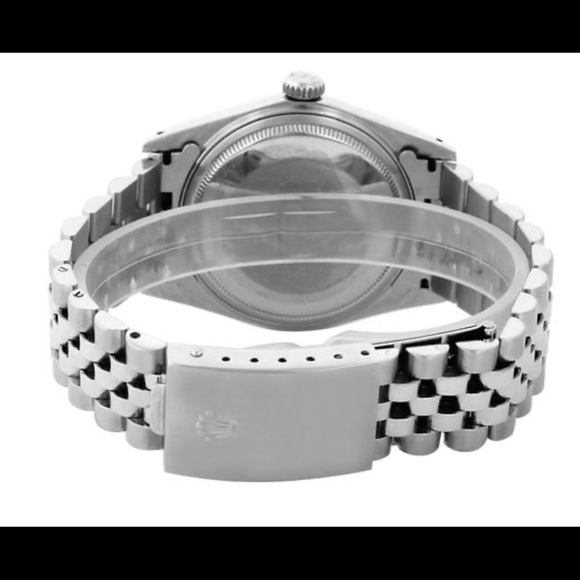 Rolex - Siver Mens Dayjust Fluted Bezel 36mm Watch - Picture 5 of 9